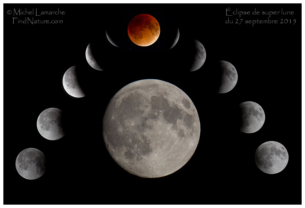 Éclipse de la super lune du 27 septembre 2015, St-Bruno (Québec)