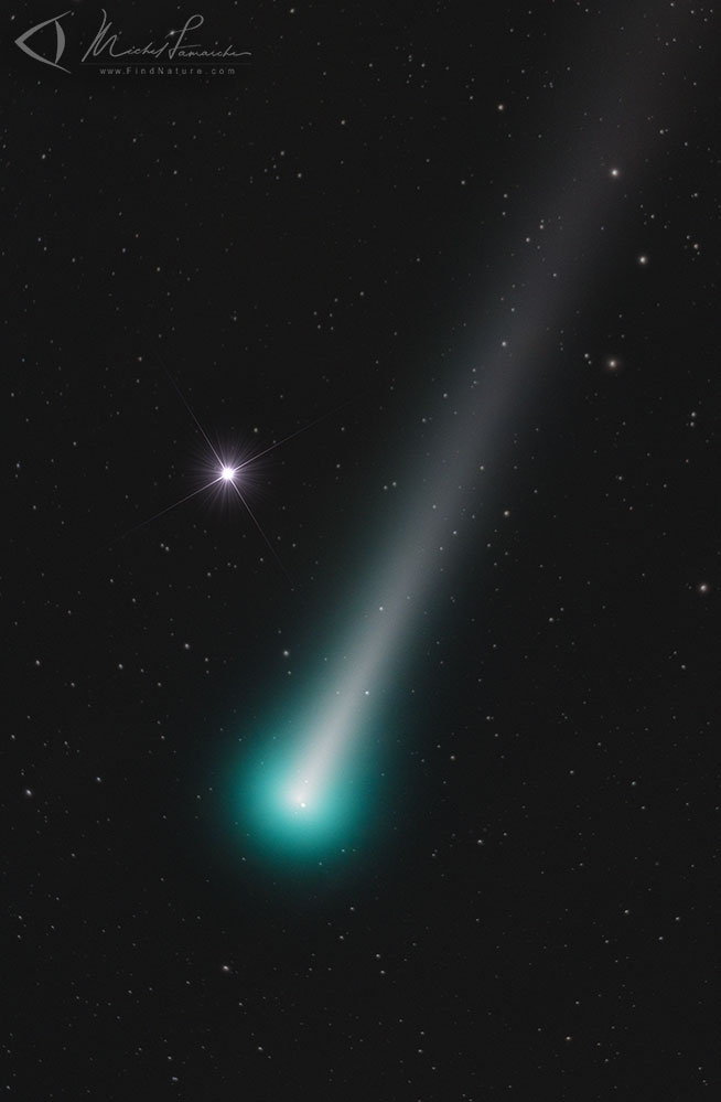 Leonard comet - Close-up, 112 x 60s = 1h52 integr. time, Ulverton (Québec), 2021-12-04